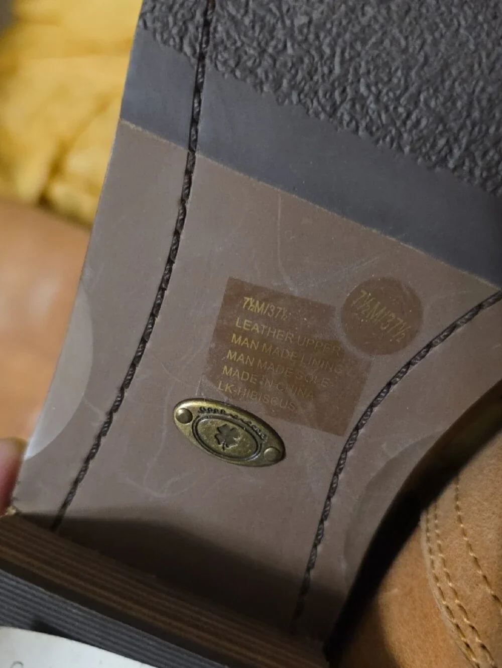 Lucky Brand Tall Leather Riding Boots in Tan Brown